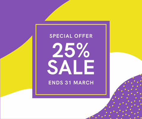 25% off  ALL PRODUCTS